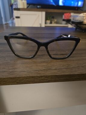 Dolce & Gabbana Women's Black Cat-Eye Optical Glasses